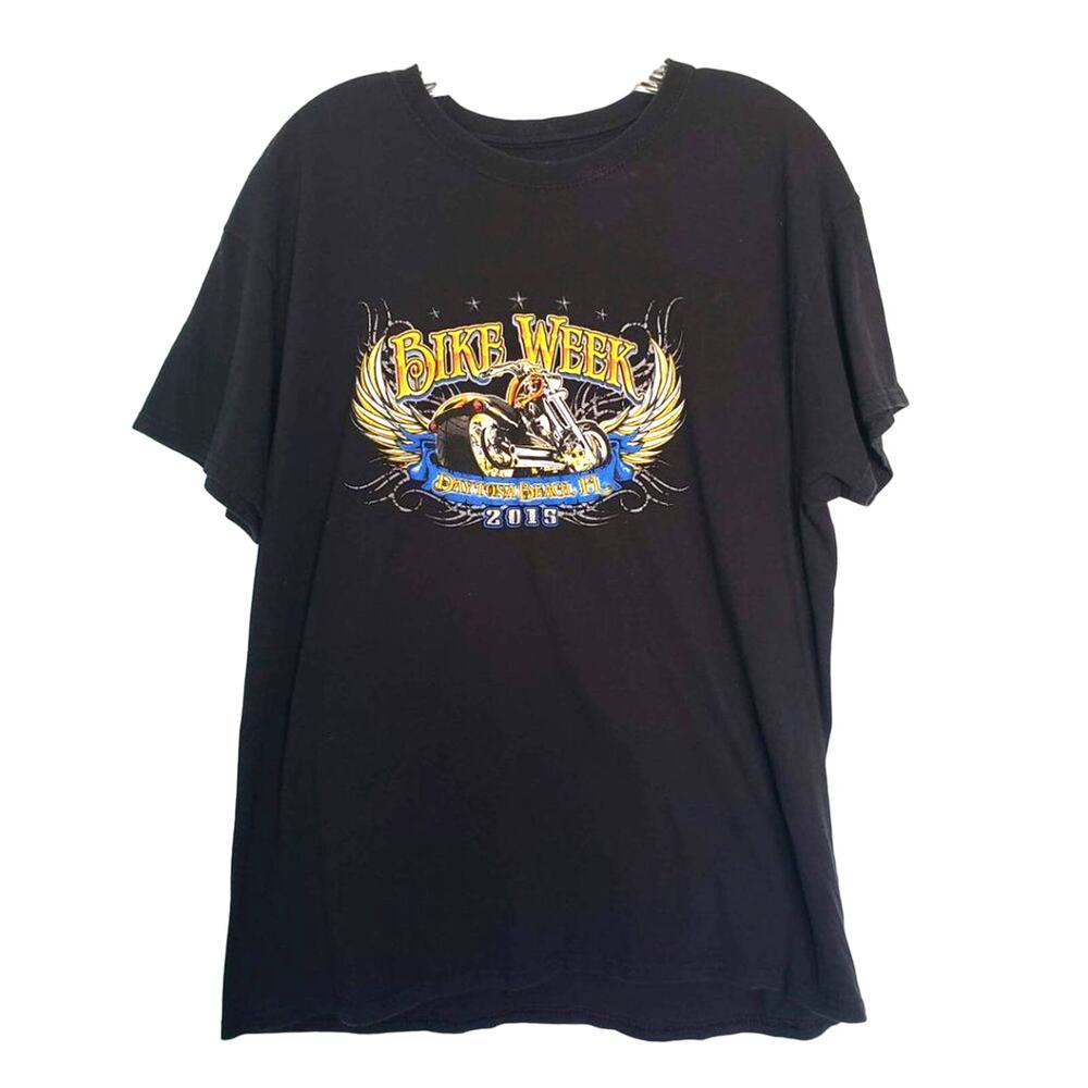 Bike Week 2015 Dual Sided Graphic Tee - L